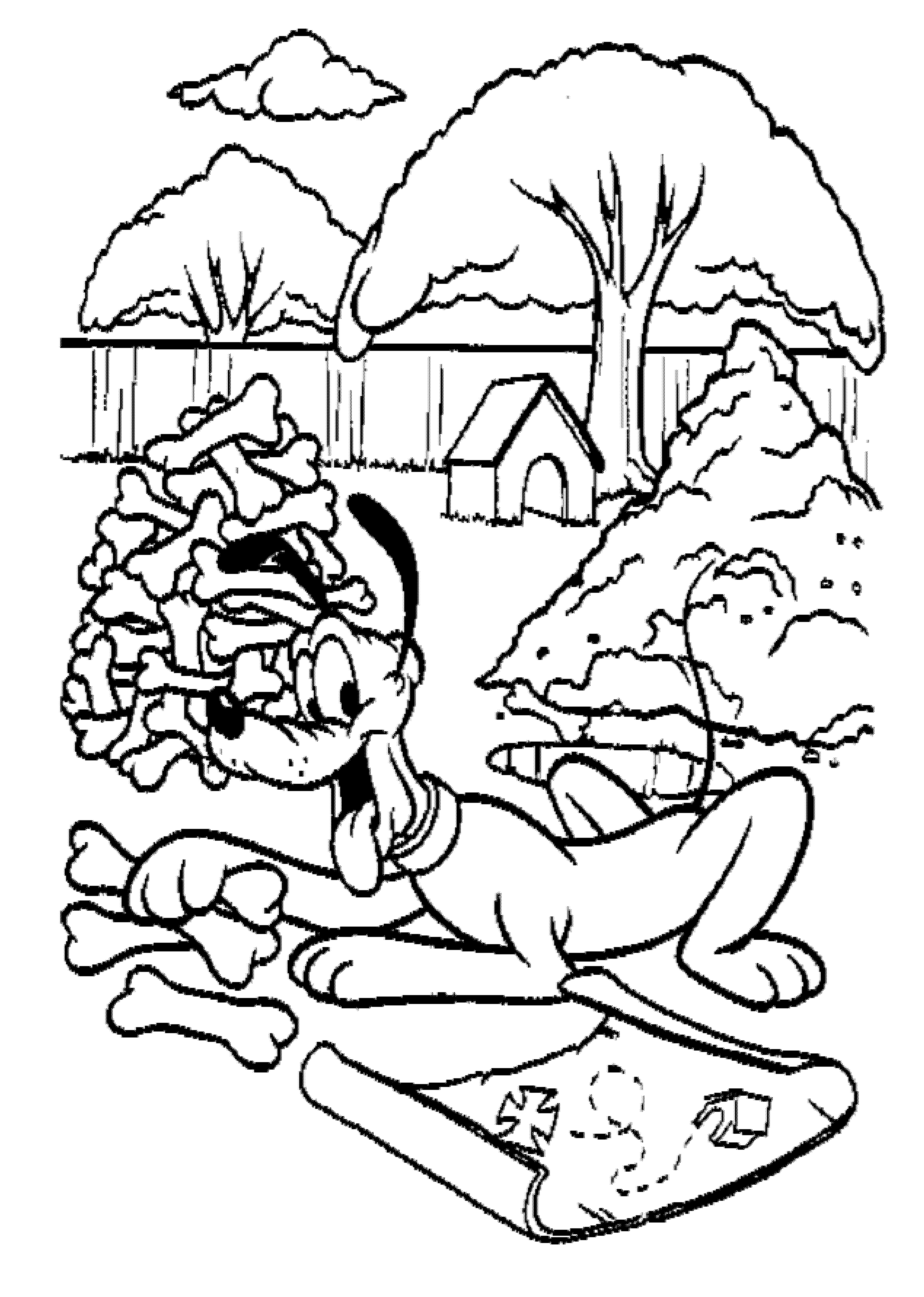 Printable pluto coloring pages for kids