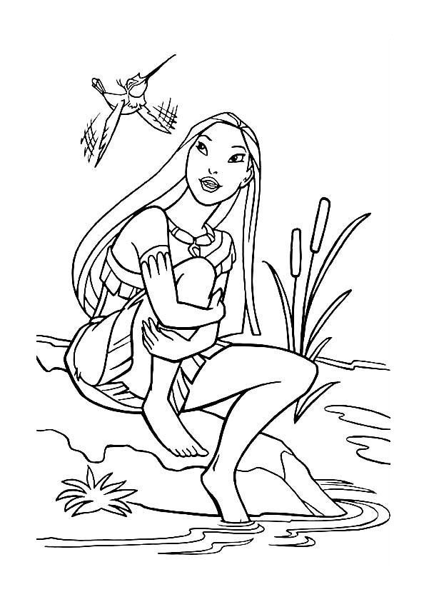 Free printable pocahontas coloring pages for kids cartoon coloring pages disney coloring pages princess coloring pages