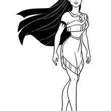 Princess pocahontas coloring pages