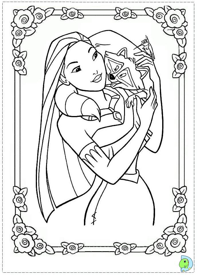 Pocahontas coloring page