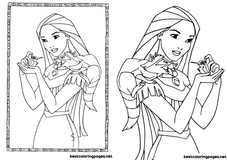 Pocahontas coloring pages