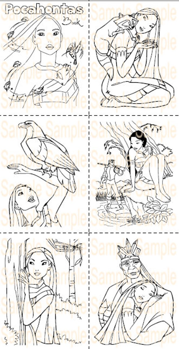 Pocahontas party favor printable pocahontas coloring book sheets pages pocahontas birthday party colors of the wind party theme ideas pdf