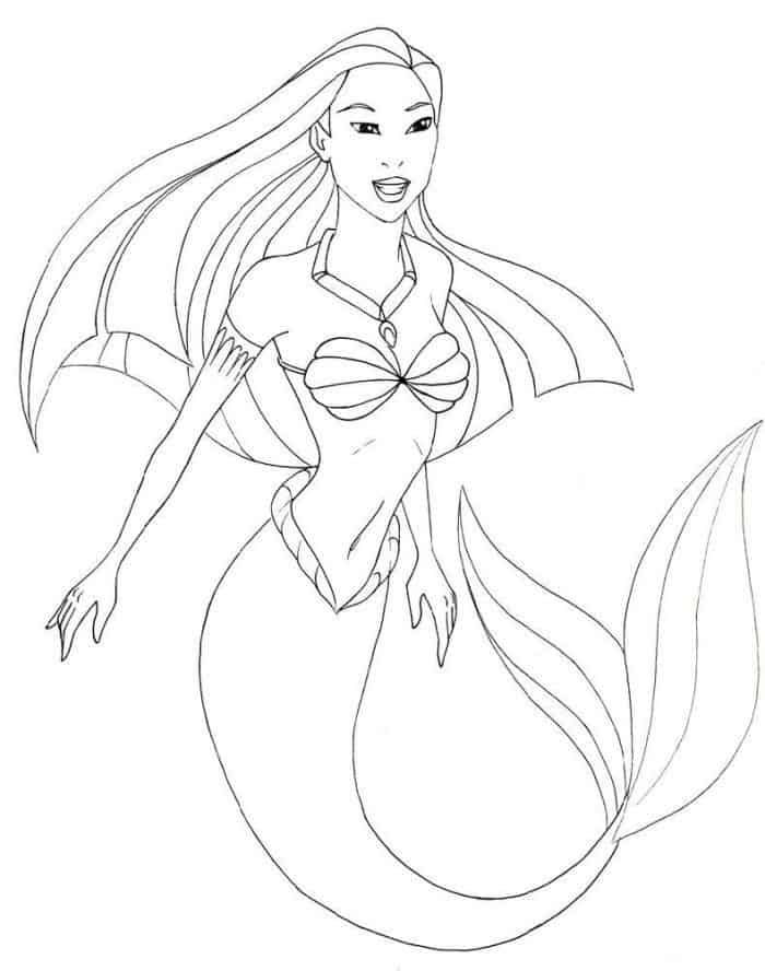 Printable pocahontas coloring pages pdf