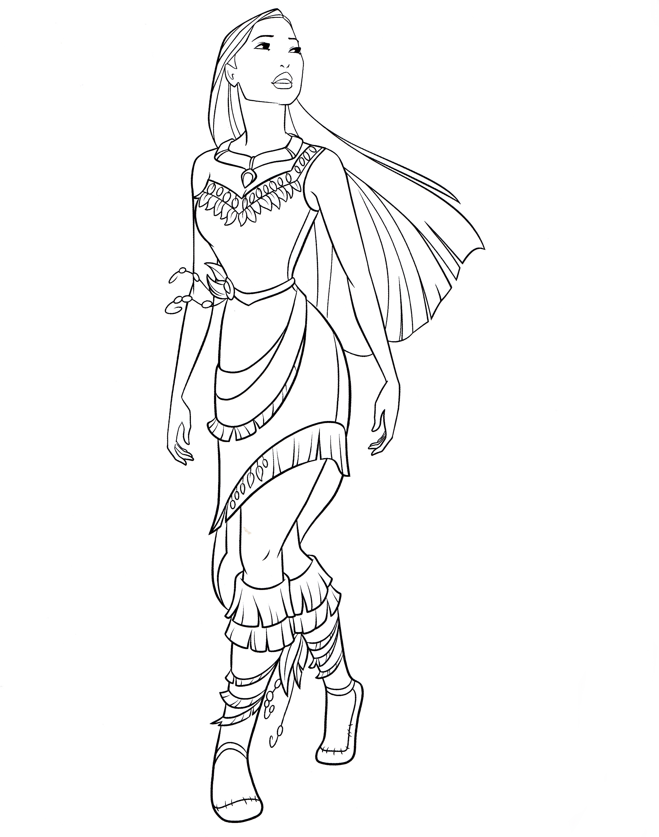 Pocahontas coloring pages