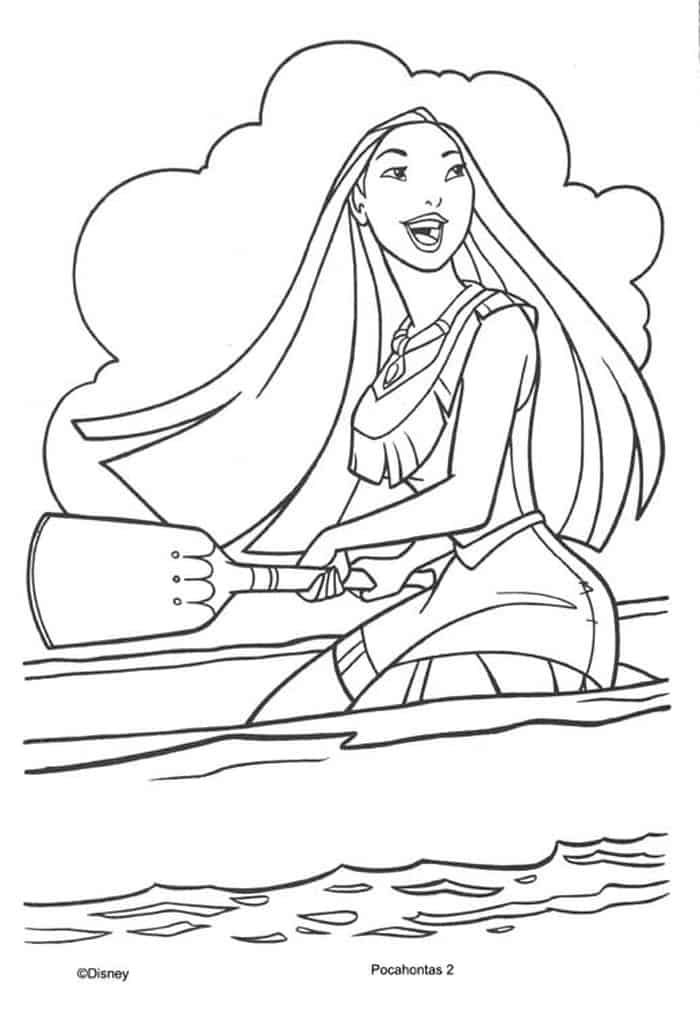 Printable pocahontas coloring pages pdf