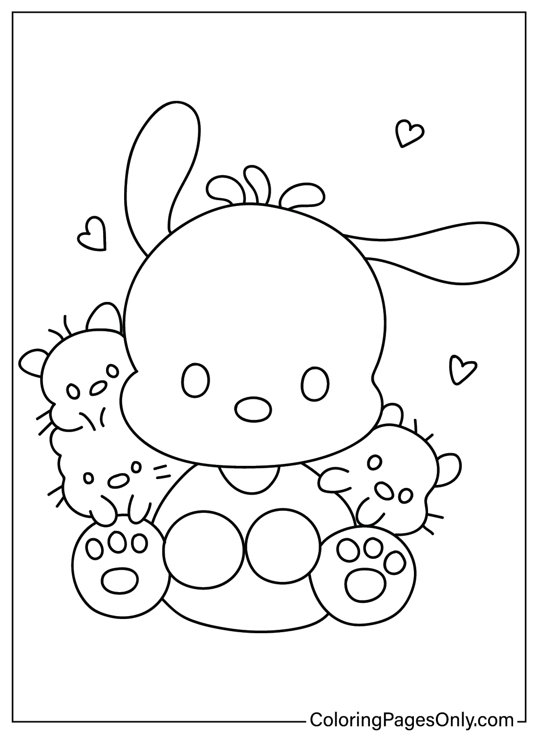 Pochacco coloring pages