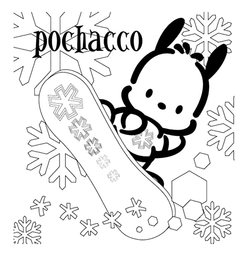 Pochacco coloring pages printable for free download