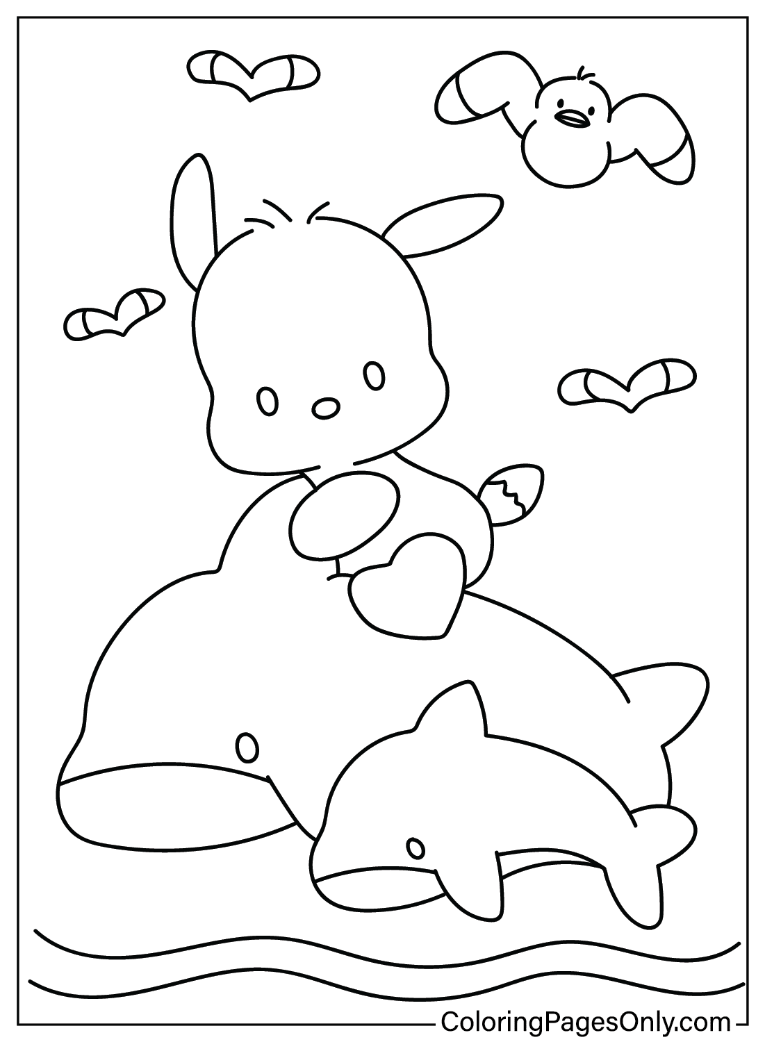 Pochacco coloring pages