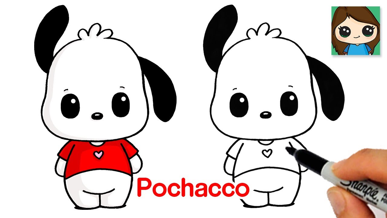 How to draw cute puppy pochacco sanrio