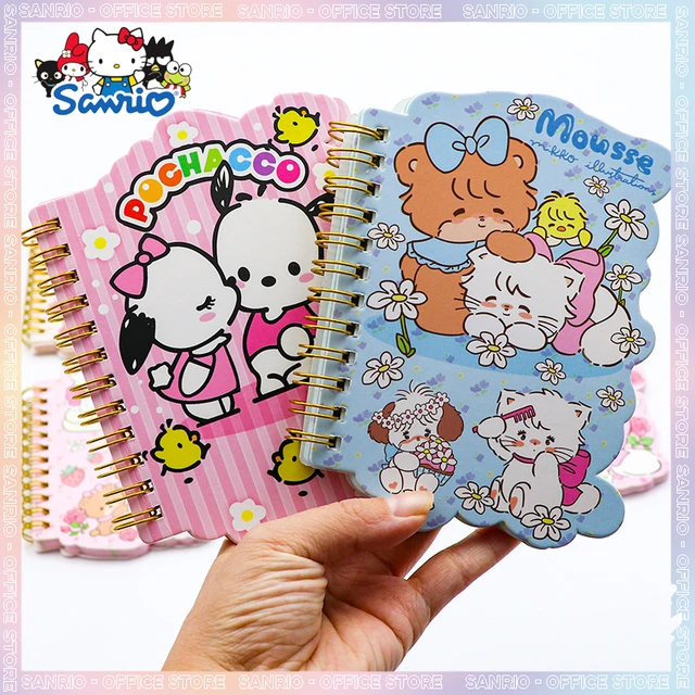 Pc anrio tationary pochacco notebook cartoon coil book tudent color page portable note book wholeale