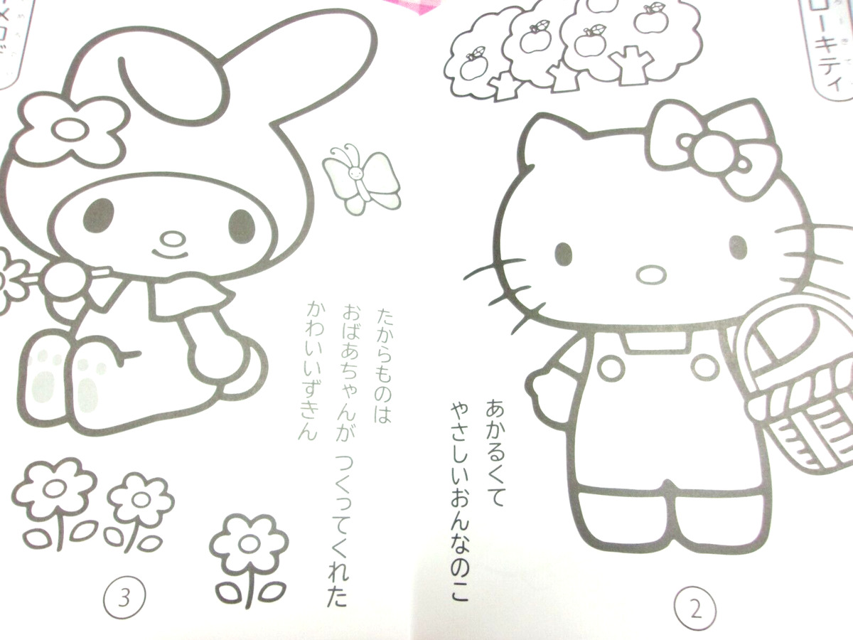 Sanrio characters coloring book nurie made in japan marron cream pochacco