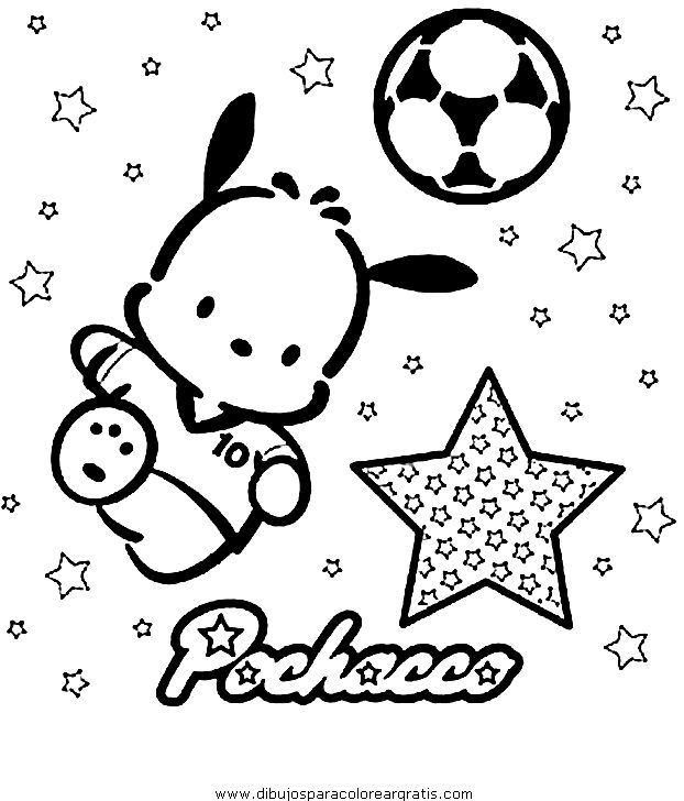 Pochacco coloring pages