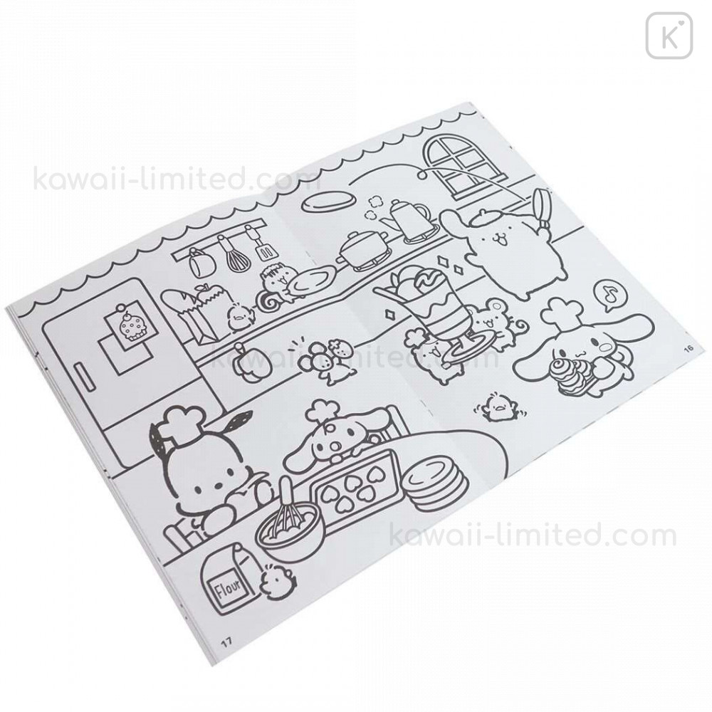 Japan sanrio b coloring book