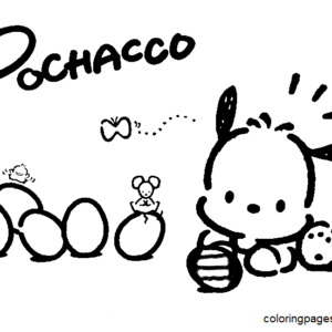 Pochacco coloring pages printable for free download