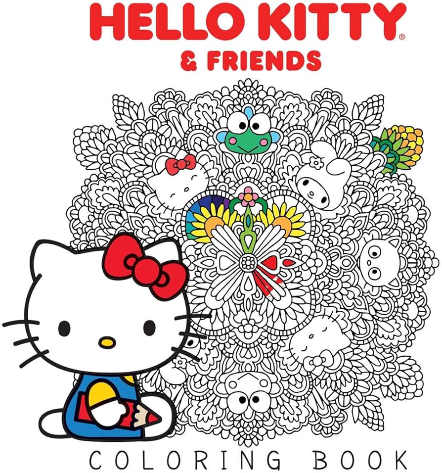 Hello kitty friends coloring book sanrio books