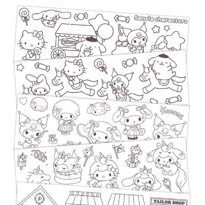 Sanrio roll of coloring stickers series â