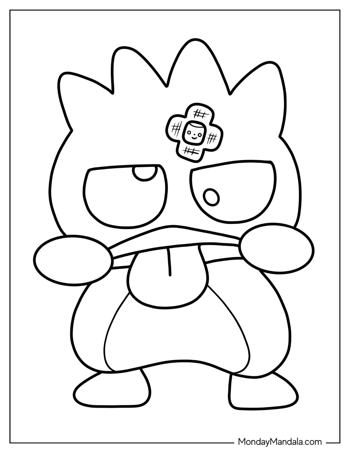 Sanrio coloring pages free pdf printables