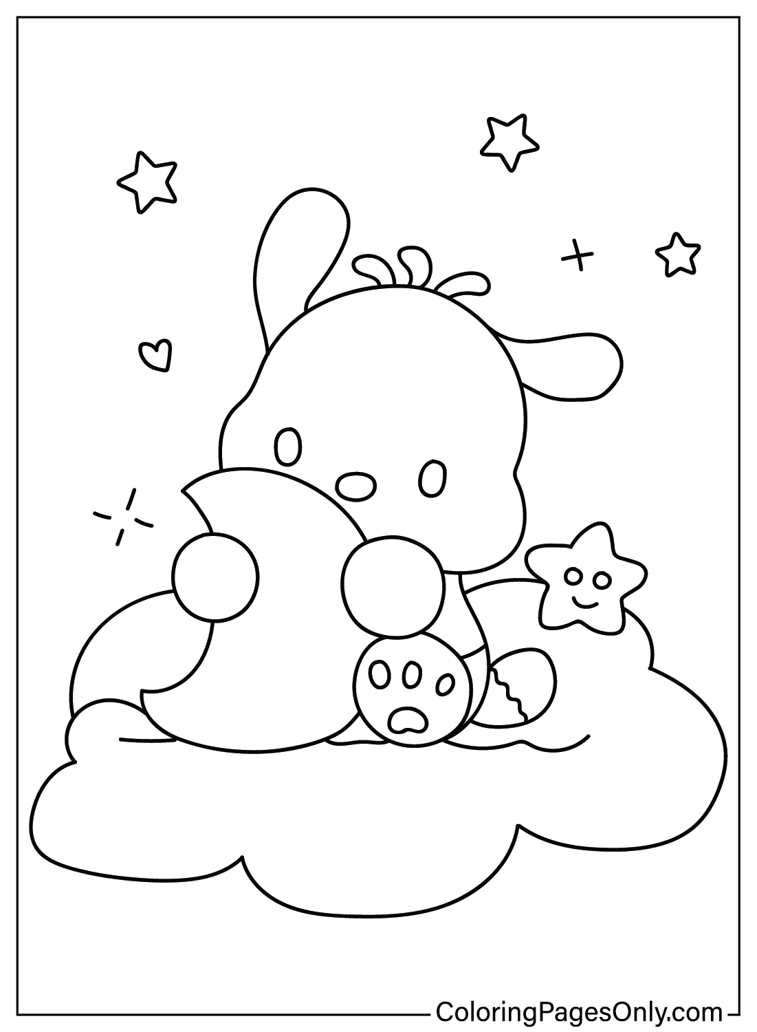 Pochacco coloring pages