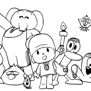 Pocoyo coloring pages printable for free download