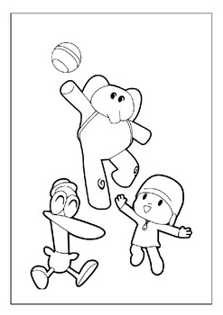 Captivating pocoyo adventures printable coloring collection tpt