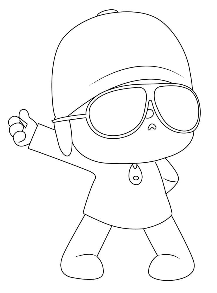 Pocoyo coloring pages