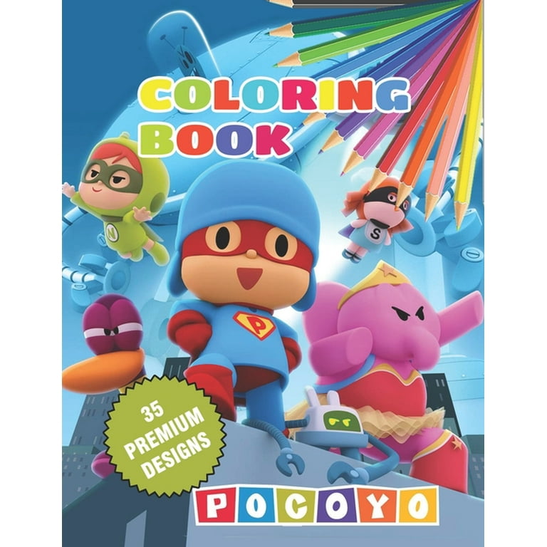 Pocoyo coloring book great coloring book for kids and adults