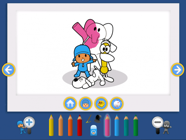 Zinkia unveils coloring with pocoyo and friends app for ipad animation world network