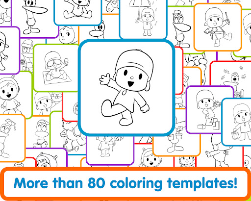 Pocoyo colors fun drawings