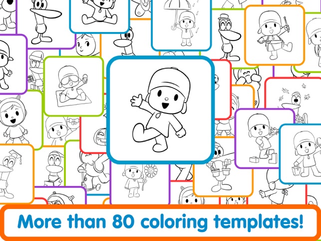 Pocoyã colors color drawings on the app store