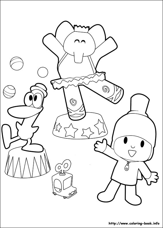 Pocoyo coloring picture