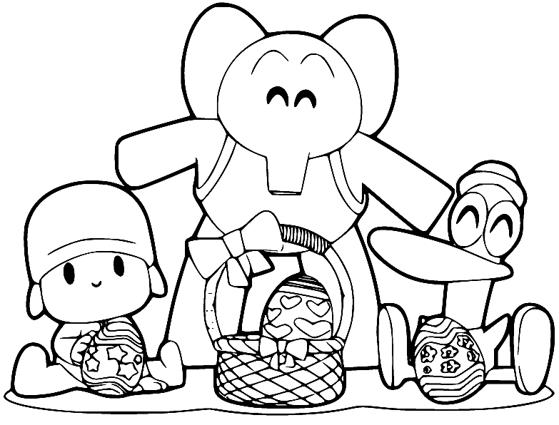 Pocoyo coloring pages printable for free download