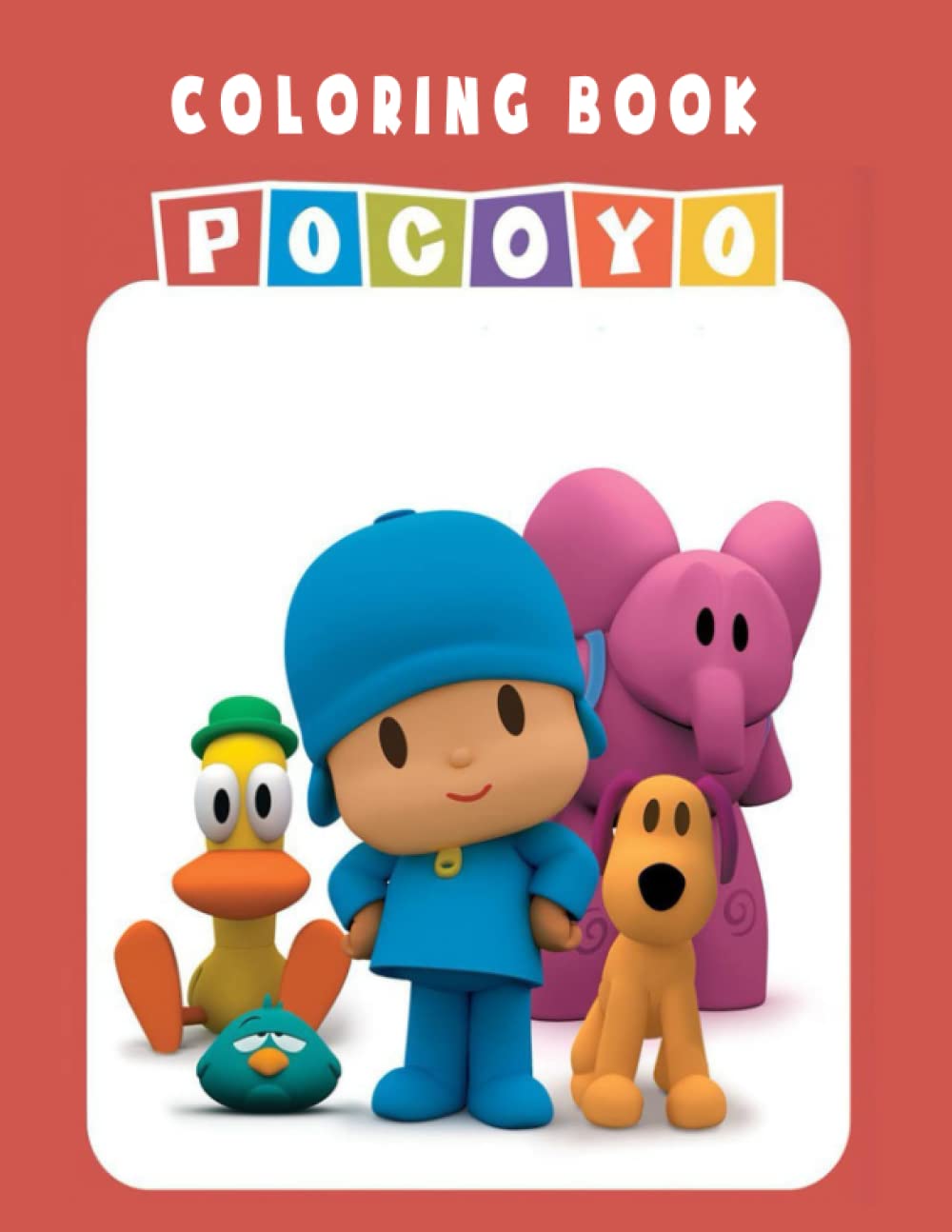 Pocoyo coloring book jumbo coloring book for kids and adults ages