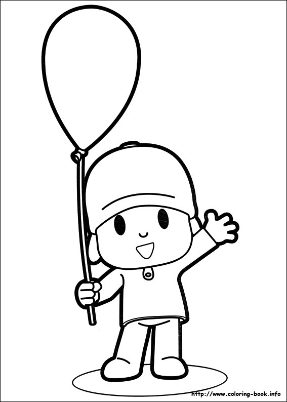 Pocoyo coloring picture