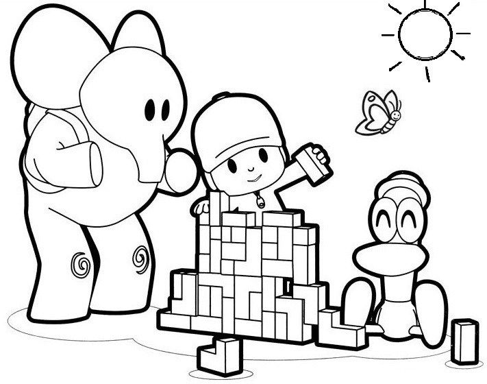Pocoyo and his friends coloring pages for small children lego coloring coloring pictures mermaid coloring pages