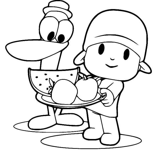 Pocoyo coloring pages printable for free download