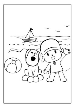 Pocoyo adventures e alive printable coloring pages collection for kids