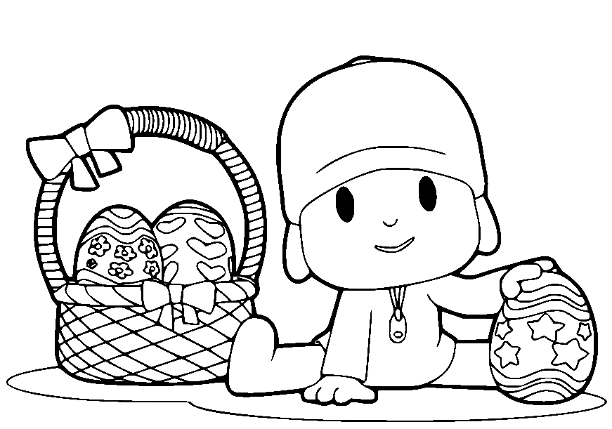 Pocoyo coloring pages printable for free download