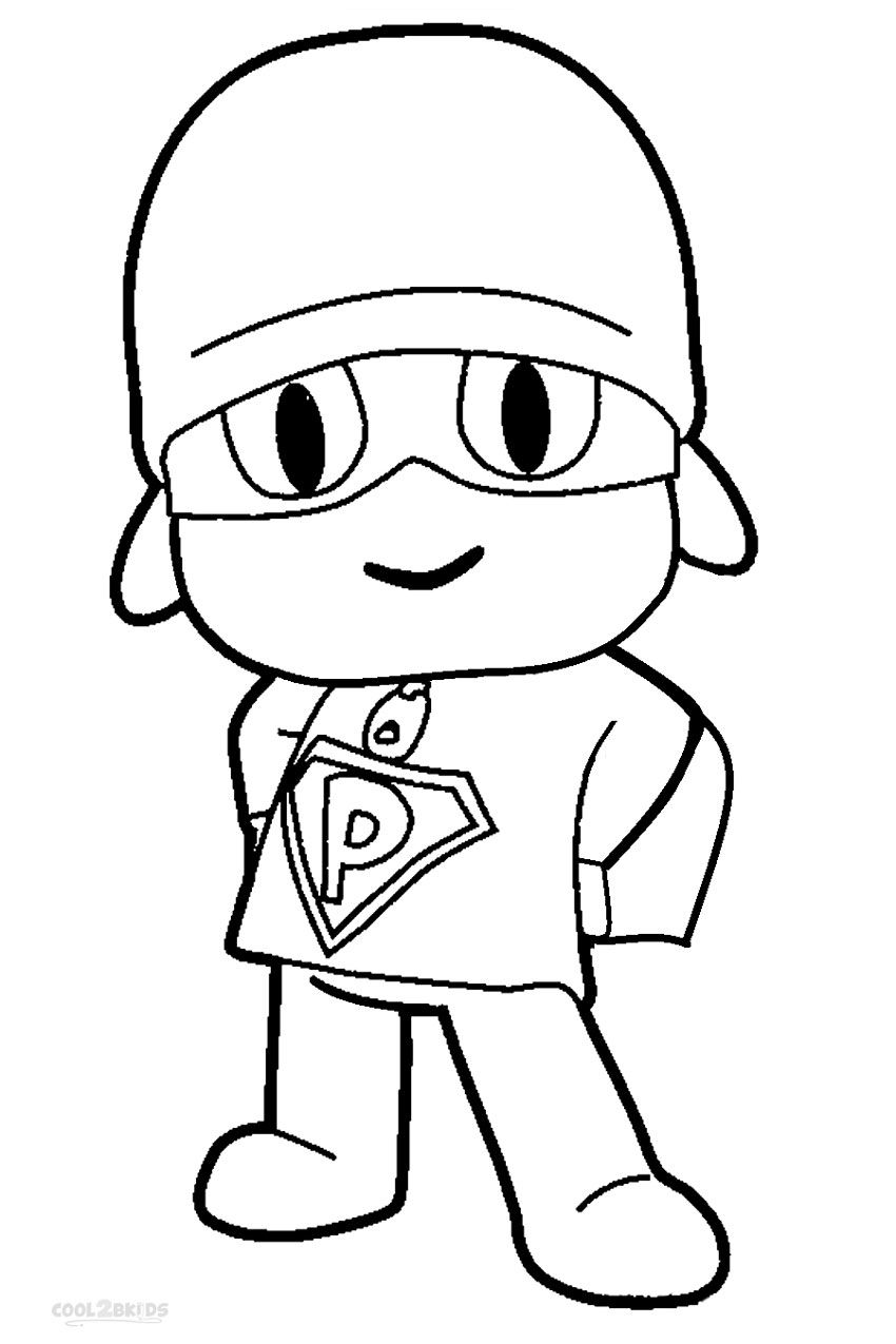 Printable pocoyo coloring pages for kids coolbkids coloring pages for kids pocoyo coloring pages