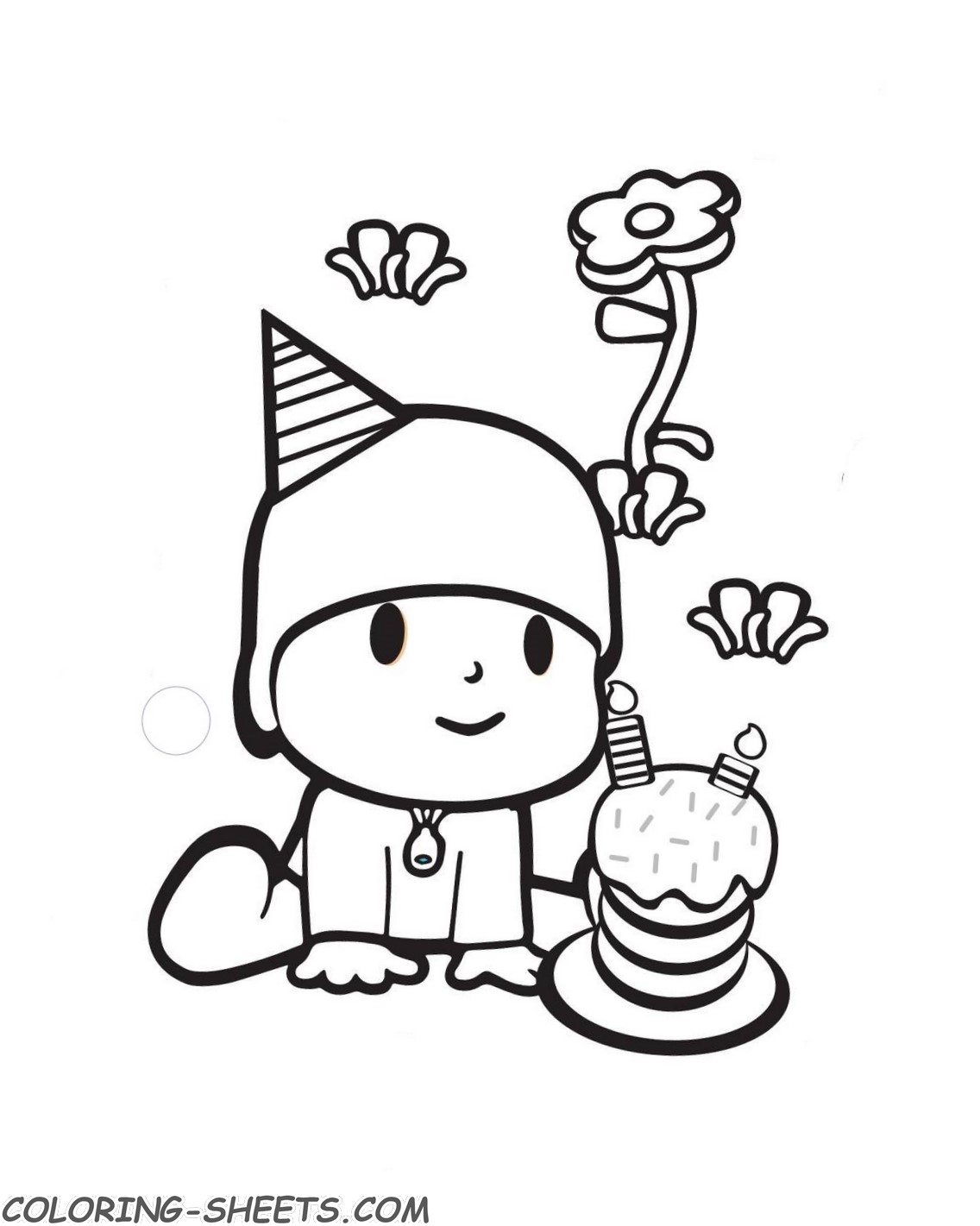 Pocoyo coloring pages printable pictures high quality