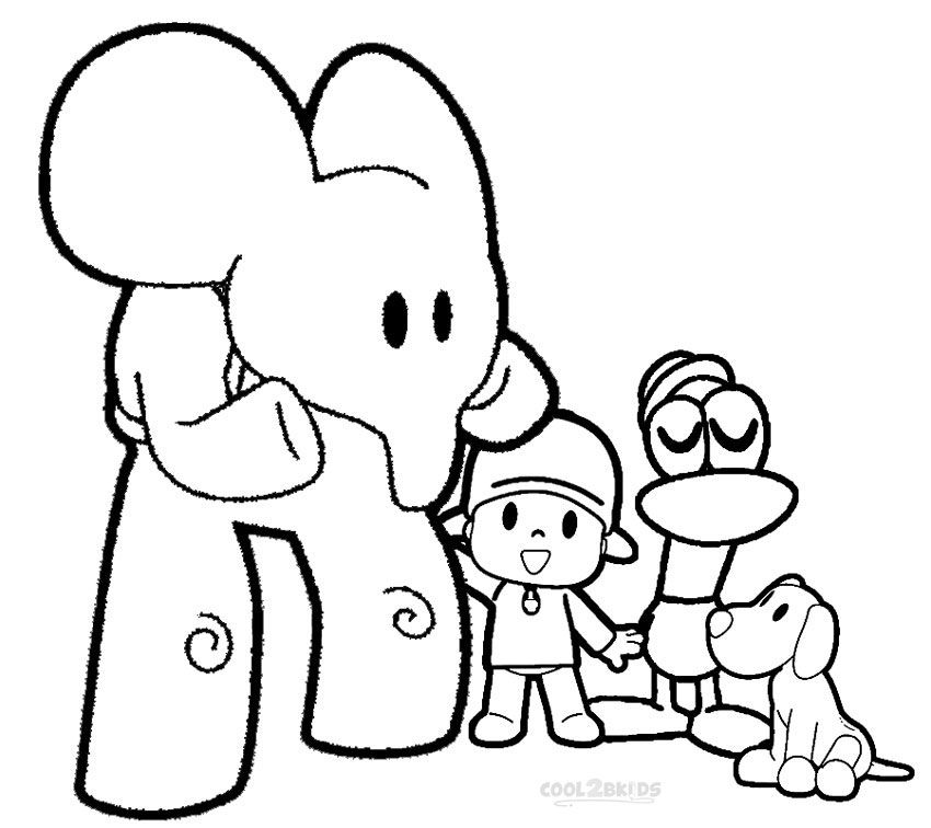 Printable pocoyo coloring pages for kids coolbkids cartoon coloring pages disney princess coloring pages pocoyo