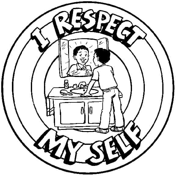 Respect coloring pages