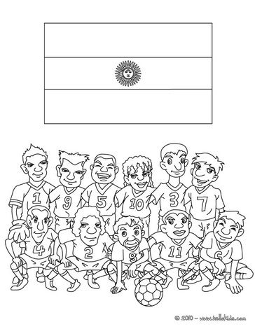 Soccer teams coloring pages