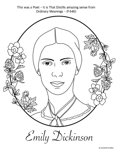 Printable coloring sheets â emily dickinson museum