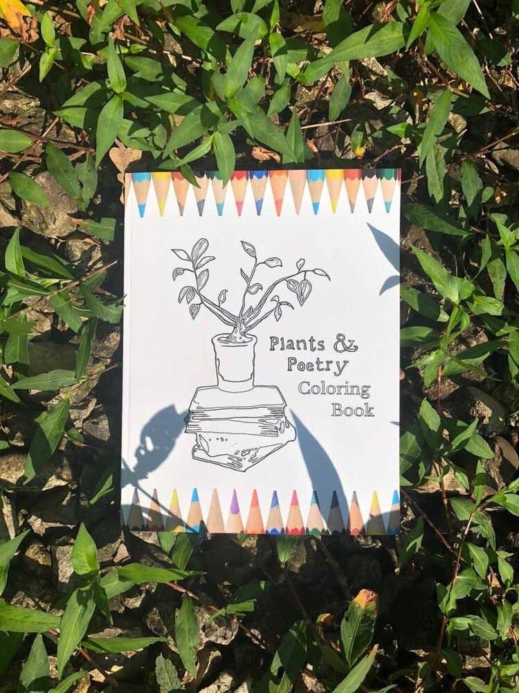 Plants poetry coloring book â belle point press