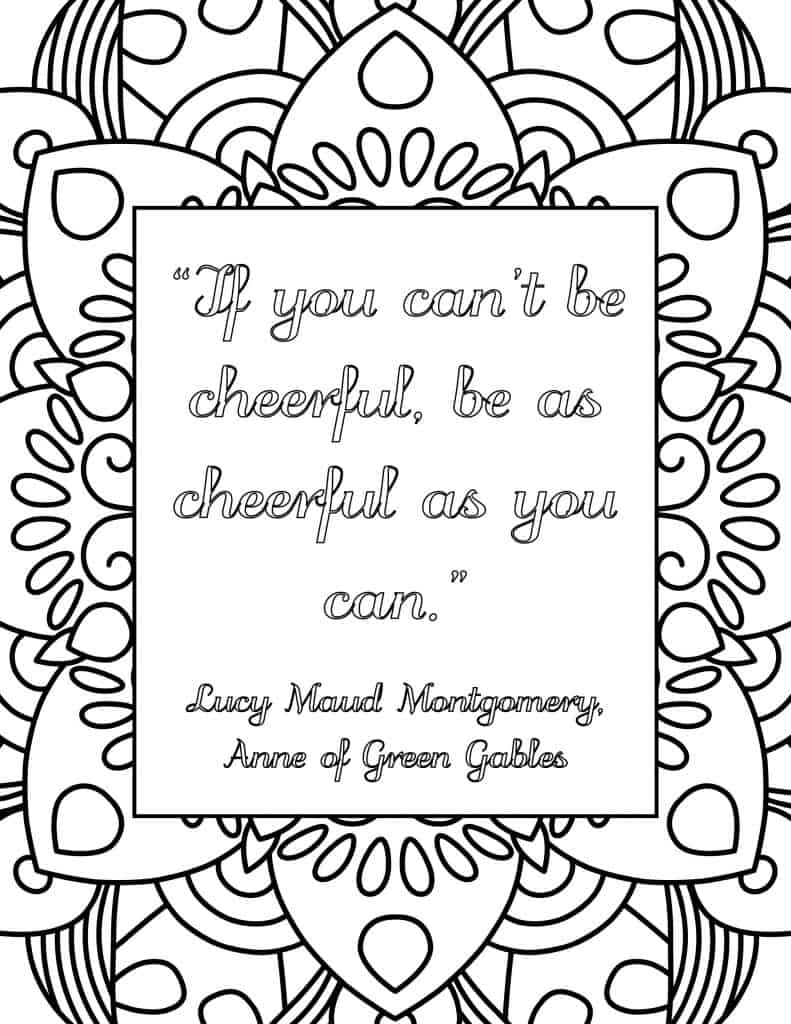 Anne of green gables printable coloring pages