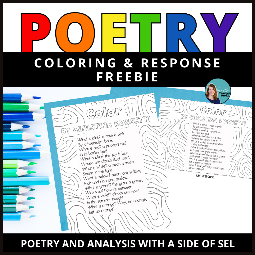 Add color by using poetry in your winter ela classroom