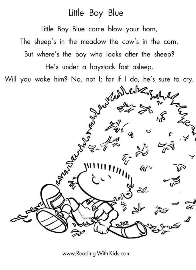 Nursery rhymes coloring pages