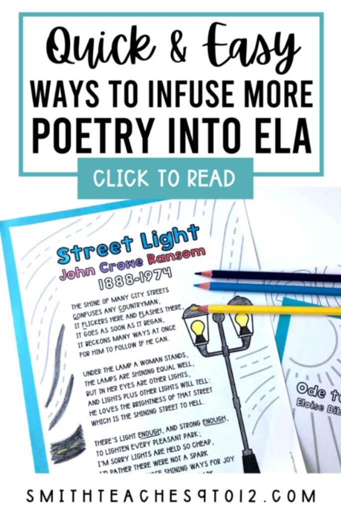 Add color by using poetry in your winter ela classroom