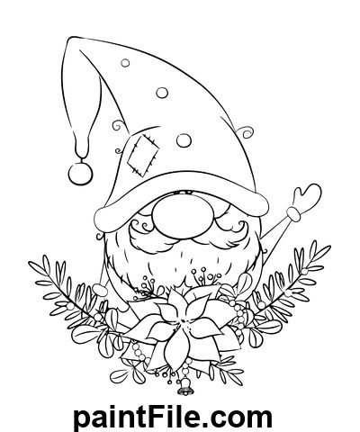 Free printable christmas funny dwarf coloring page to download in pdf or to print online and colorâ coloring pages christmas coloring sheets fall coloring pages