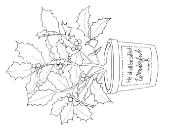 Christmas poinsettia coloring page by stevens social studies tpt